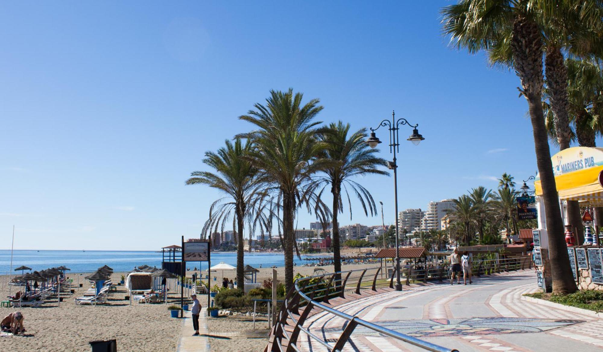 Benal beach suite II, estudio con parque acuático y vistas al mar. Benalmádena Exterior foto