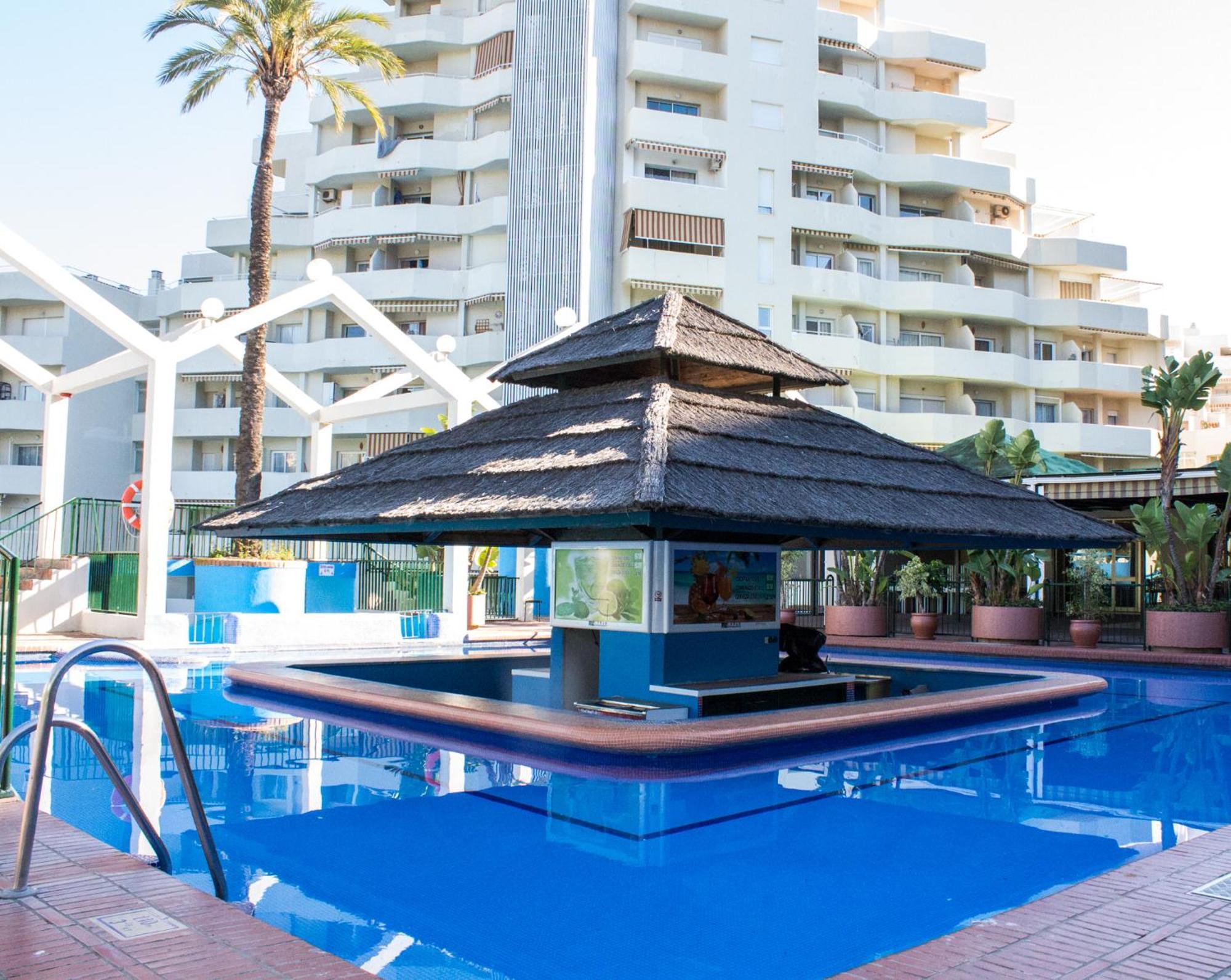 Benal beach suite II, estudio con parque acuático y vistas al mar. Benalmádena Exterior foto